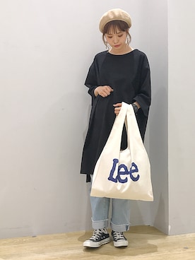 「Lee（リー）のアイテム（バッグ）」を使った、ぐちょめさん（レディース・157cm）の春コーディネート