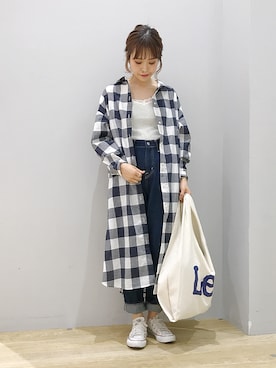 「Lee（リー）のアイテム（バッグ）」を使った、ぐちょめさん（レディース・157cm）の春コーディネート