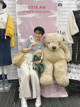 「ボーター」｜「アイテム（その他）」を使った、ぐちょめさん（レディース・157cm）の夏コーディネート