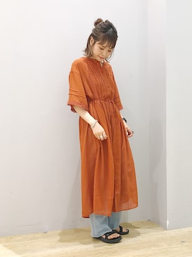 「teva」｜ぐちょめさん（レディース・157cm）の夏コーディネート