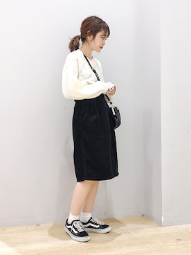 「koe（コエ）のアイテム（バッグ）」を使った、ぐちょめさん（レディース・157cm）の秋コーディネート