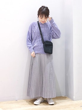 「モールニット」｜ぐちょめさん（レディース・157cm）の秋コーディネート