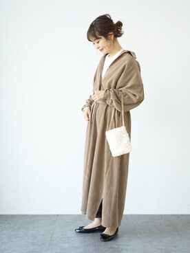 「SEVENDAYS=SUNDAY（セブンデイズサンデイ）のアイテム（ワンピース/ドレス）」を使った、ぐちょめさん（レディース・157cm）の秋コーディネート