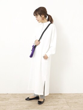 「SEVENDAYS=SUNDAY（セブンデイズサンデイ）のアイテム（ワンピース/ドレス）」を使った、ぐちょめさん（レディース・157cm）の冬コーディネート