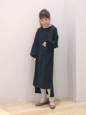 「アイテム（レギンス/スパッツ、ベージュ系）」を使った、ぐちょめさん（レディース・157cm）の夏コーディネート