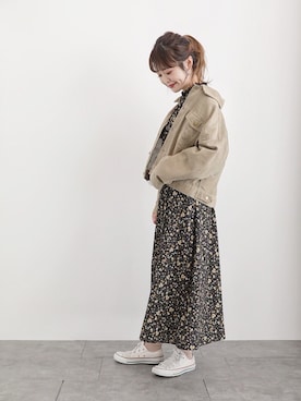 2way花柄ワンピース Earth Music Ecologyを使った人気ファッションコーディネート Wear
