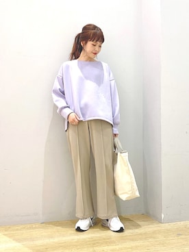 「CONVERSE（コンバース）のアイテム（バッグ）」を使った、ぐちょめさん（レディース・157cm）の春コーディネート