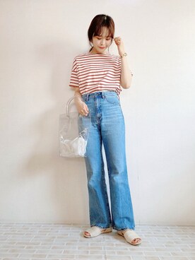 「ボーター」｜「アイテム（その他）」を使った、ぐちょめさん（レディース・157cm）の春コーディネート