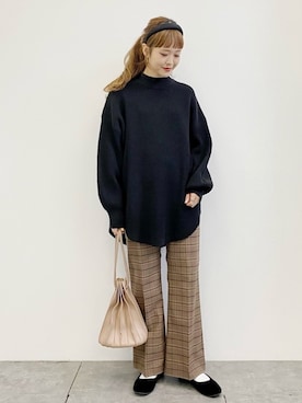 「カンフーシューズ」｜ぐちょめさん（レディース・157cm）の冬コーディネート