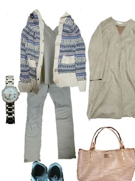 「grove（グローブ）のアイテム（その他アウター）」を使った、りり るりさん（レディース・172cm）の冬コーディネート