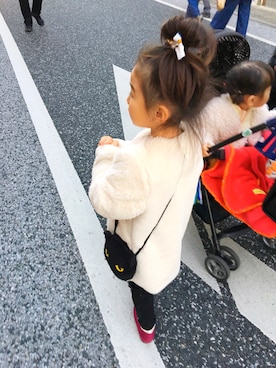 「apres les cours（アプレレクール）のアイテム（バレエシューズ）」を使った、ァキ'sさん（キッズ・110cm）の秋コーディネート