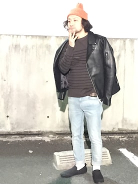 「天下一品」｜sntn_tom3さん（メンズ・165cm）の春コーディネート