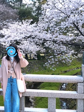 「natural couture（ナチュラルクチュール）のアイテム（ノーカラージャケット）」を使った、くさん（レディース・158cm）の春コーディネート