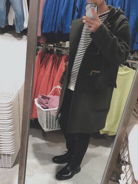 「UNIQLO（ユニクロ）のアイテム（ジャケット/アウター、グリーン系）」を使った、kyori1002さん（メンズ・173cm）の春コーディネート
