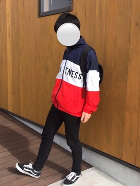 「SPINNS（スピンズ）のアイテム（ブルゾン）」を使った、ながま(フォロバ)さん（メンズ・166cm）の冬コーディネート