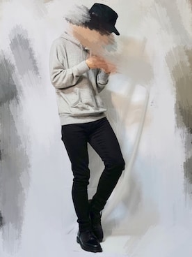 「カンガルーポケット」｜ドスターミーナツさん（メンズ・175cm）の冬コーディネート