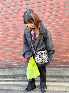 「BASQUE magenta（バスクマゼンタ）のアイテム（ダウンジャケット/コート）」を使った、yukachin0204さん（レディース・148cm）の冬コーディネート