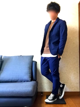 「CONVERSE（コンバース）のconverse コンバース ALL STAR HI オールスター ハイ 3206 BLACK(US)（スニーカー）」を使った、kyousukeさん（メンズ・173cm・20代）の春コーディネート