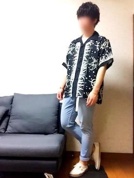「アイテム（バングル/リストバンド）」を使った、kyousukeさん（メンズ・173cm・20代）の夏コーディネート