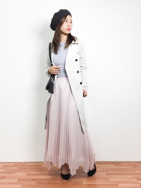 「タッセル」｜「アイテム（ジャケット/アウター）」を使った、KIIさん（レディース・160cm）の冬コーディネート