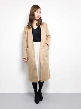「B'2nd（ビーセカンド）のアイテム（ジャケット/アウター）」を使った、KIIさん（レディース・160cm）の冬コーディネート