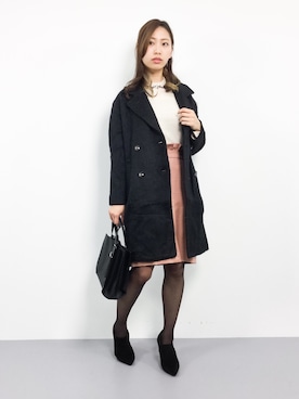 「夢展望（ユメテンボウ）のアイテム（その他アウター）」を使った、KIIさん（レディース・160cm）の冬コーディネート