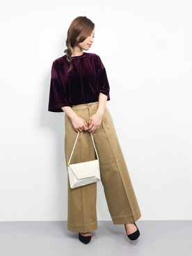 「Luz Llena (NEY)（ラズレナニー）のアイテム（トップス）」を使った、KIIさん（レディース・160cm）の冬コーディネート