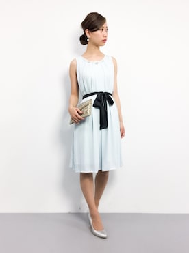 「axes femme（アクシーズファム）のアイテム（ドレス）」を使った、KIIさん（レディース・160cm）の冬コーディネート