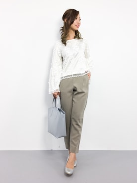 「CLEARIMPRESSION （クリアインプレッション）のアイテム（パンツ）」を使った、KIIさん（レディース・160cm）の冬コーディネート