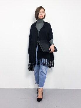 「queite（ケイト）のアイテム（バッグ）」を使った、KIIさん（レディース・160cm）の冬コーディネート