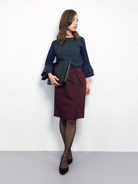 「queite（ケイト）のアイテム（バッグ）」を使った、KIIさん（レディース・160cm）の冬コーディネート