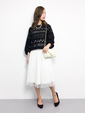 「Luz Llena (NEY)（ラズレナニー）のアイテム（バッグ）」を使った、KIIさん（レディース・160cm）の冬コーディネート