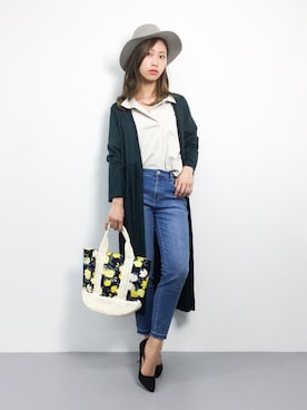 「Luz Llena (NEY)（ラズレナニー）のアイテム（トップス）」を使った、KIIさん（レディース・160cm）の冬コーディネート