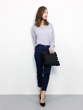 「FLEUR DE SHOP（フルールドショップ）のアイテム」を使った、KIIさん（レディース・160cm）の冬コーディネート