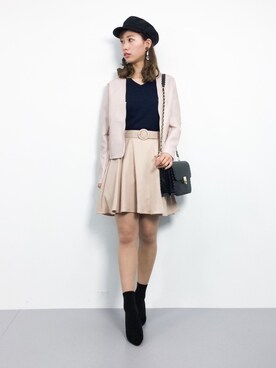 「AVAN LILY（アヴァンリリィ）のアイテム（その他アウター）」を使った、KIIさん（レディース・160cm）の冬コーディネート