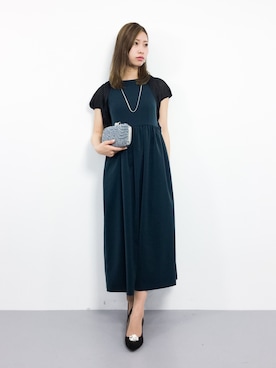 「二次会」｜「アイテム（その他アウター）」を使った、KIIさん（レディース・160cm）の冬コーディネート