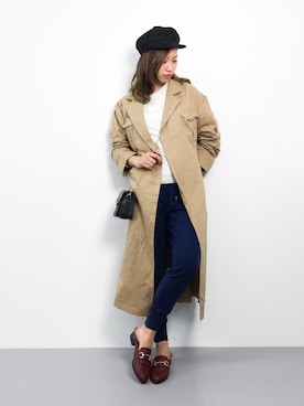 「Omekashi（オメカシ）のアイテム（その他アウター）」を使った、KIIさん（レディース・160cm）の春コーディネート