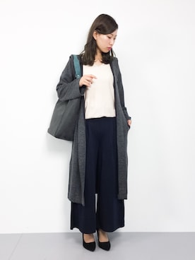「Doux archives（ドゥアルシーヴ）のアイテム（その他アウター）」を使った、KIIさん（レディース・160cm）の春コーディネート