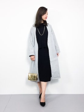 「cepo（セポ）のアイテム（ノーカラージャケット）」を使った、KIIさん（レディース・160cm）の春コーディネート
