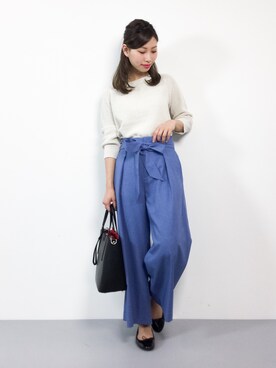 「ivory court（アイボリーコート）のアイテム（ショルダーバッグ）」を使った、KIIさん（レディース・160cm）の春コーディネート