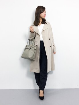 「VICKY（ビッキー）のアイテム（ジャケット/アウター）」を使った、KIIさん（レディース・160cm）の春コーディネート