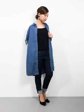 「Luz Llena (NEY)（ラズレナニー）のアイテム（トップス）」を使った、KIIさん（レディース・160cm）の春コーディネート