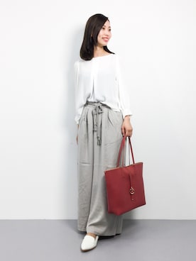 「sankyo shokai（サンキョウショウカイ）のアイテム（トートバッグ）」を使った、KIIさん（レディース・160cm）の春コーディネート