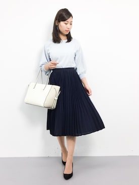 「ef-de（エフデ）のアイテム（バッグ）」を使った、KIIさん（レディース・160cm）の春コーディネート