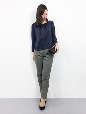 「La TOTALITE（ラトータリテ）のアイテム」を使った、KIIさん（レディース・160cm）の春コーディネート