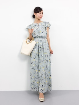 「mysty woman（ミスティウーマン）のアイテム（つなぎ/オールインワン）」を使った、KIIさん（レディース・160cm）の春コーディネート