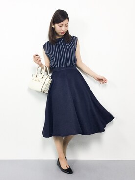 「moca couture（モカクチュール）のアイテム」を使った、KIIさん（レディース・160cm）の夏コーディネート