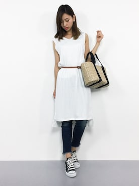 「Factor=（ファクターイコール）のアイテム（ワンピース/ドレス）」を使った、KIIさん（レディース・160cm）の夏コーディネート