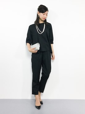 「AULI（アウリィ）のアイテム（つなぎ/オールインワン）」を使った、KIIさん（レディース・160cm）の夏コーディネート