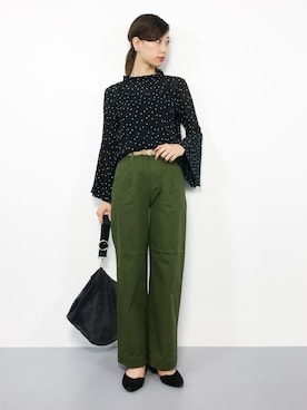 「ボウタイ」｜KIIさん（レディース・160cm）の秋コーディネート